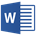 Icona del software Microsoft Office Word Icona del software Microsoft Office Word