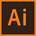 Icona del software Adobe Illustrator CC Icona del software Adobe Illustrator CC