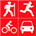 Icona del software Walk-Run-Bike-Drive Icona del software Walk-Run-Bike-Drive